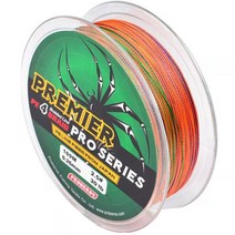 포커스피싱 프리미어 PE 4합사 낚시줄, 오색