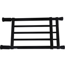 썬데코 이중 스프링식 압축선반 4호 76~120cm, 1개, 블랙