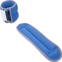 쿼르디 발목 손목 모래주머니 중량밴드 2p, 블루, 1kg