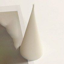 F5NATURE 크리스마스캔들 오브제 원뿔캔들 블랑쉬, 레드