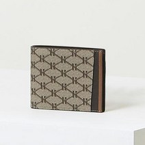 헤지스 컬러 배색 가죽 반지갑