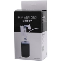 바사 스펀지 여과기 일체형 블랙, 1개