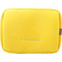 한양 파우치형 충전식 온수 온열 찜질기 FC-15 레몬옐로우, GN001