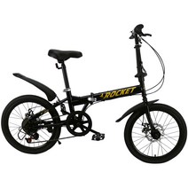 닥터바이크 접이식 미니벨로 E1 BIKE F-20, 146cm, 블랙