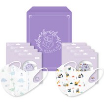 아이다움 일회용 캐릭터 초소형 2종 x 20p 윙타입 마스크 세트 유아용, 공뇽이, 포니공사중, 1세트