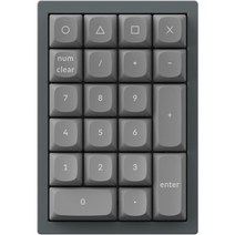 키크론 Q0 Frame RGB 핫스왑 적축 키패드, Keychron Q0 D1, 스페이스 그레이