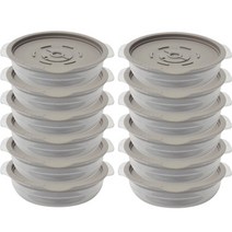 홈마스터 조리가능 전자렌지용 밥보관용기 450ml, 12개, 그레이