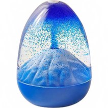 비제이팩토리 킵샌딩 화산 분출 산 인테리어 스노우볼, 01 블루