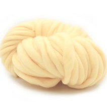 위튼 두꺼운 양모 뜨개질 DIY 털실, 1개, 옐로우