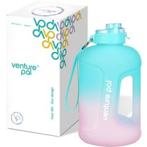 벤처팔 트라이탄 스포츠 물통, 아쿠아 + 핑크, 2L