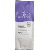 커피빈스 올데이 디카페인 원두커피, 홀빈 분쇄안함, 1kg, 1개