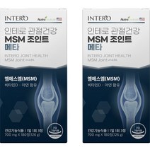 인테로 관절건강 MSM 조인트 메타 영양제 126g, 180정, 2개