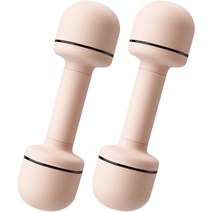 순잠 무게조절 논슬립 아령 베이지 2p, 2kg