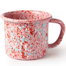 본에나멜웨어 아일랜드 브리즈 라지 머그 300ml, 로즈, 1개