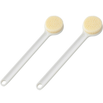하이제이비 샤워 바디 브러쉬, 2개, 화이트, 1개입
