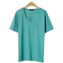 여성용 카이사 U넥 베이직 데일리 반팔티 cpt11613k31