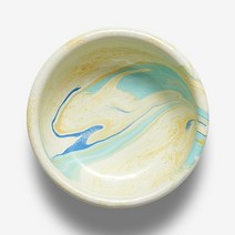 본에나멜웨어 뉴마블 볼 그릇 12cm, 크림레몬, 1개