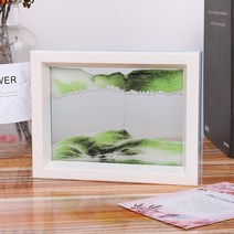 참리빙 모래멍 3D 거실 액자 18 x 14 x 3.3 cm, 흑백녹