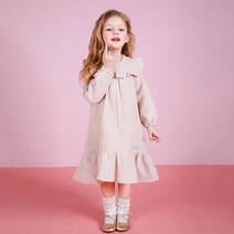 젤리스푼 여아용 Top 프릴 루즈핏 롱 원피스