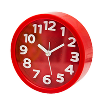 무소음 알람 테이블 시계, 레드