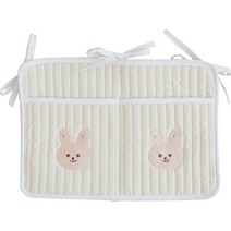 반데어 유아용 침대 기저귀 수납 걸이, 2포켓(토끼)