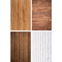 사진 촬영 나무 질감 양면 배경지 4종 세트 Wood-A, 1세트