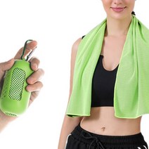 위트선데이 캡슐 스포츠타올, 그린, 2개