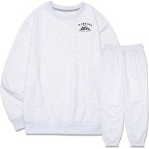 디엘크리 남성용 마게이트 스몰로고 맨투맨 조거트레이닝 세트