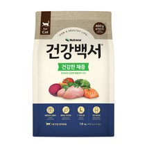 건강백서 고양이 건식사료 건강한 체중, 혼합원료, 1.6kg, 1개