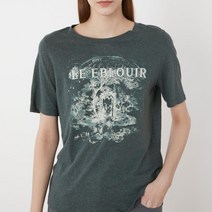 올리비아로렌 여성용 프린팅 린넨 티셔츠 VOBAS3M4171