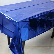 마켓피오 일회용 알루미늄 필름 파티 식탁보 타입4 137 x 274 cm, 1개입, 5개
