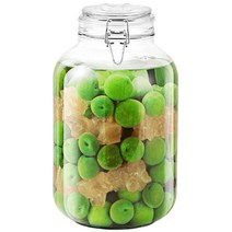 차이나다 다용도 밀폐 유리병, 4000ml, 1개