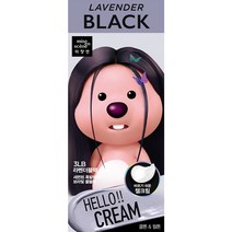 미쟝센 헬로크림 염모제 3LB + 띠부띠부씰 세트, 라벤더블랙(염모제), 랜덤발송(띠부띠부씰), 1세트