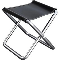 다이나믹파워셀 경량 접이식 의자 23 x 23 cm, 블랙 + 실버, 1개