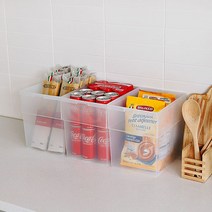 아이리스코리아 팬트리 리빙박스 대형, 클리어, 3개