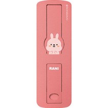 제이미마켓 휴대폰 뒷면 스티커 핑거 스트랩, 핑크, 1개