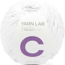 브랜드얀 쿠키 코튼 뜨개실, 01 화이트, 1개