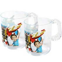 헬로카봇 한번에 양치컵, 혼합색상, 2개