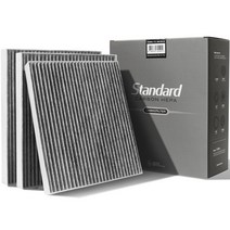 필터포유 활성탄 스탠다드 자동차 에어컨필터 베뉴 더뉴 코나 벨로스터 JS 뉴 엑센트, CFUS010, 3개