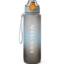 10도씨 트라이탄 레인보우 스포츠보틀, 그레이, 1L