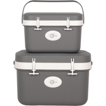 리빙오보제 캠핑 아이스박스 11L + 25L 세트, 11L+25L SET, 그레이