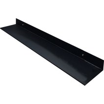 제이에스맘 무타공 욕실 화장실 일자형 선반 50cm, 블랙, 1개