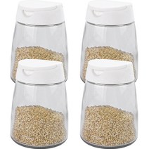 인블룸 2way 내열유리 양념통 화이트 150ml, 4개, 단품