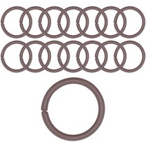 동대문단추왕 컬러 오링 O링 내경 10mm, 15개, 다크브라운