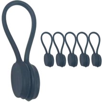 블루레이크 데스크 케이블 이어폰 전선 정리 홀더, 블랙, 6개