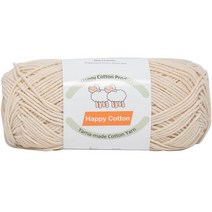 yarna 해피 코튼 뜨개실 100g, 704(연베이지), 704 연베이지, 1개