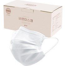 고르고 바른 마스크 성인용 중형, 50개입, 1개, 화이트