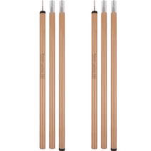 브리즈문 고강도 듀랄루민 폴대 우드, 2개