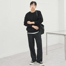 브라운스튜디오 남성용 와이드 밴딩 슬랙스