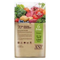 ANF 전연령 독 식스프리 그린 양고기 건식사료, 양, 2kg, 1개